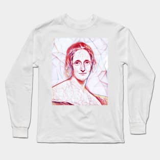 Mary Shelley Portrait Line Art Long Sleeve T-Shirt